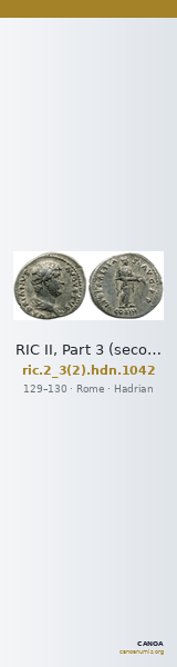 RIC II, Part 3 (second edition) Hadrian 1042 — CANOA
