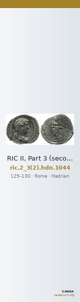RIC II, Part 3 (second edition) Hadrian 1044 — CANOA