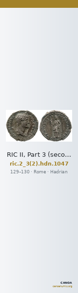 RIC II, Part 3 (second edition) Hadrian 1047 — CANOA