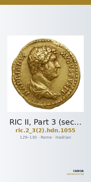 RIC II, Part 3 (second edition) Hadrian 1055 — CANOA