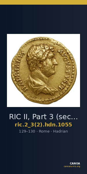 RIC II, Part 3 (second edition) Hadrian 1055 — CANOA