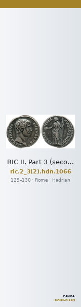 RIC II, Part 3 (second edition) Hadrian 1066 — CANOA