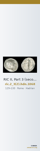 RIC II, Part 3 (second edition) Hadrian 1068 — CANOA