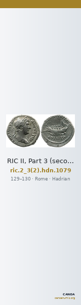 RIC II, Part 3 (second edition) Hadrian 1079 — CANOA