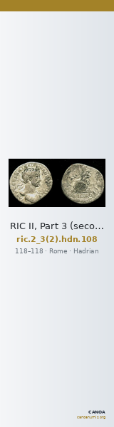 RIC II, Part 3 (second edition) Hadrian 108 — CANOA