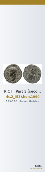 RIC II, Part 3 (second edition) Hadrian 1090 — CANOA