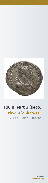 RIC II, Part 3 (second edition) Hadrian 11 — CANOA