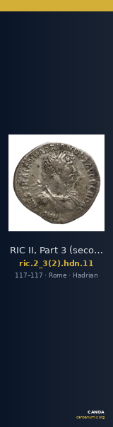 RIC II, Part 3 (second edition) Hadrian 11 — CANOA