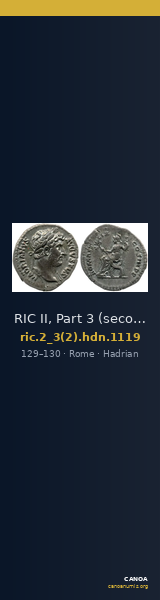 RIC II, Part 3 (second edition) Hadrian 1119 — CANOA