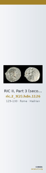 RIC II, Part 3 (second edition) Hadrian 1126 — CANOA