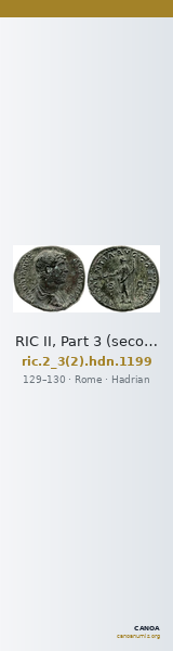 RIC II, Part 3 (second edition) Hadrian 1199 — CANOA