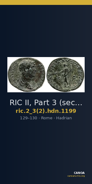 RIC II, Part 3 (second edition) Hadrian 1199 — CANOA