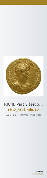 RIC II, Part 3 (second edition) Hadrian 12 — CANOA