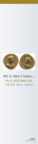 RIC II, Part 3 (second edition) Hadrian 121 — CANOA