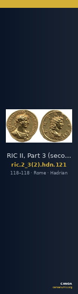 RIC II, Part 3 (second edition) Hadrian 121 — CANOA
