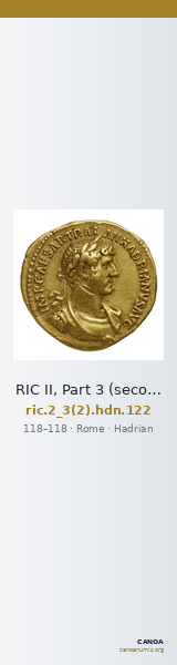 RIC II, Part 3 (second edition) Hadrian 122 — CANOA