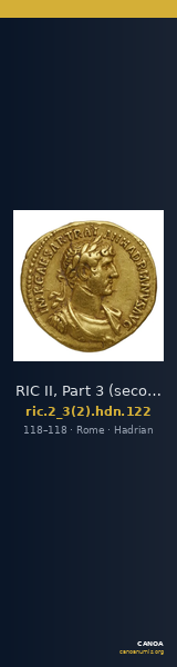 RIC II, Part 3 (second edition) Hadrian 122 — CANOA