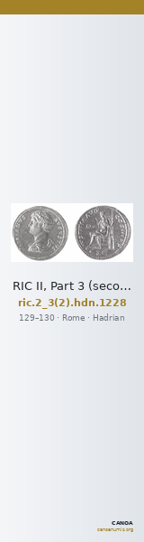 RIC II, Part 3 (second edition) Hadrian 1228 — CANOA