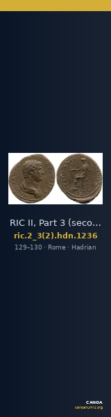 RIC II, Part 3 (second edition) Hadrian 1236 — CANOA