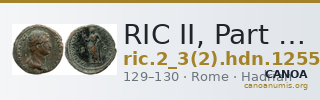 RIC II, Part 3 (second edition) Hadrian 1255 — CANOA