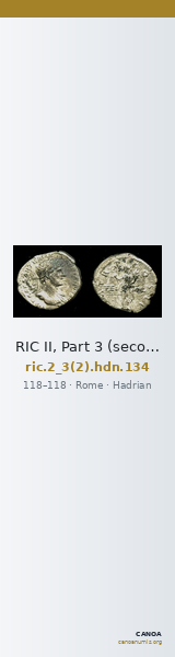 RIC II, Part 3 (second edition) Hadrian 134 — CANOA