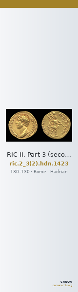 RIC II, Part 3 (second edition) Hadrian 1423 — CANOA