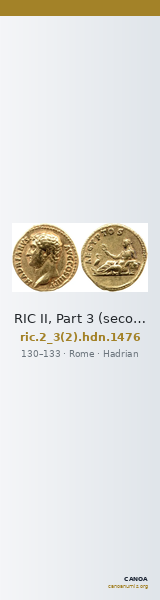RIC II, Part 3 (second edition) Hadrian 1476 — CANOA
