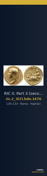 RIC II, Part 3 (second edition) Hadrian 1476 — CANOA