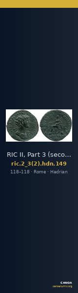 RIC II, Part 3 (second edition) Hadrian 149 — CANOA