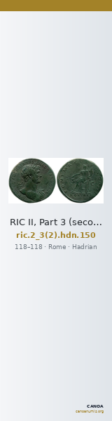 RIC II, Part 3 (second edition) Hadrian 150 — CANOA