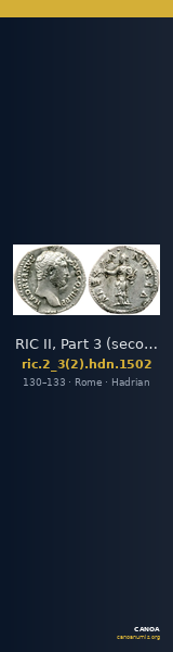 RIC II, Part 3 (second edition) Hadrian 1502 — CANOA