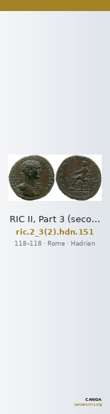 RIC II, Part 3 (second edition) Hadrian 151 — CANOA