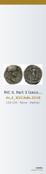 RIC II, Part 3 (second edition) Hadrian 1518 — CANOA