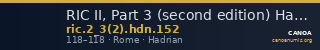 RIC II, Part 3 (second edition) Hadrian 152 — CANOA