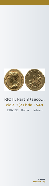 RIC II, Part 3 (second edition) Hadrian 1549 — CANOA