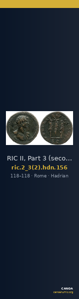 RIC II, Part 3 (second edition) Hadrian 156 — CANOA