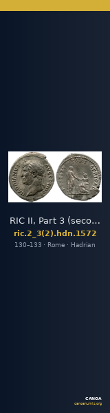 RIC II, Part 3 (second edition) Hadrian 1572 — CANOA