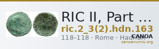 RIC II, Part 3 (second edition) Hadrian 163 — CANOA