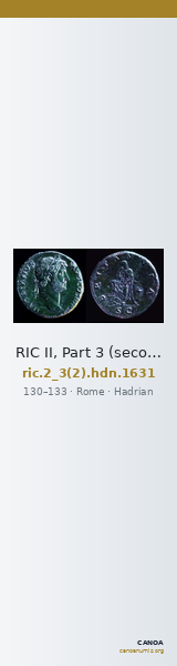 RIC II, Part 3 (second edition) Hadrian 1631 — CANOA