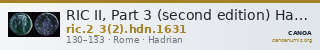 RIC II, Part 3 (second edition) Hadrian 1631 — CANOA