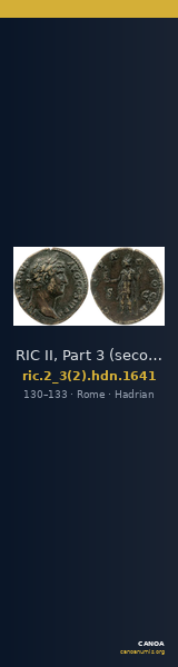 RIC II, Part 3 (second edition) Hadrian 1641 — CANOA