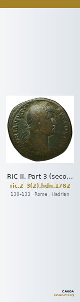 RIC II, Part 3 (second edition) Hadrian 1782 — CANOA