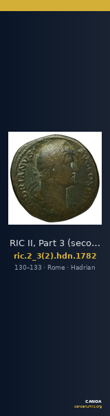 RIC II, Part 3 (second edition) Hadrian 1782 — CANOA