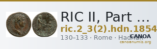 RIC II, Part 3 (second edition) Hadrian 1854 — CANOA