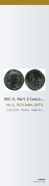 RIC II, Part 3 (second edition) Hadrian 1875 — CANOA