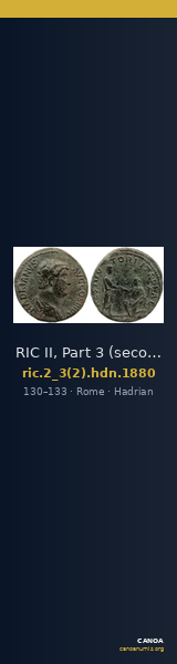 RIC II, Part 3 (second edition) Hadrian 1880 — CANOA