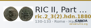 RIC II, Part 3 (second edition) Hadrian 1880 — CANOA