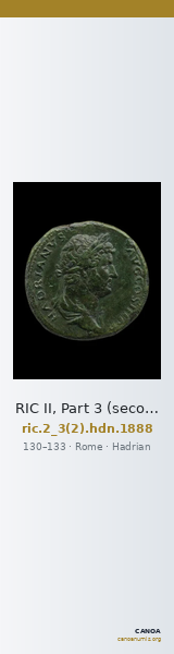 RIC II, Part 3 (second edition) Hadrian 1888 — CANOA