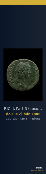 RIC II, Part 3 (second edition) Hadrian 1888 — CANOA