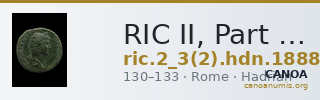 RIC II, Part 3 (second edition) Hadrian 1888 — CANOA